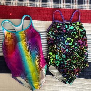 2 Girls Speedo Swim Suits